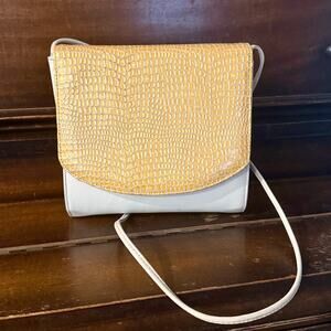 Vintage Faux Snakeskin Crossbody Purse